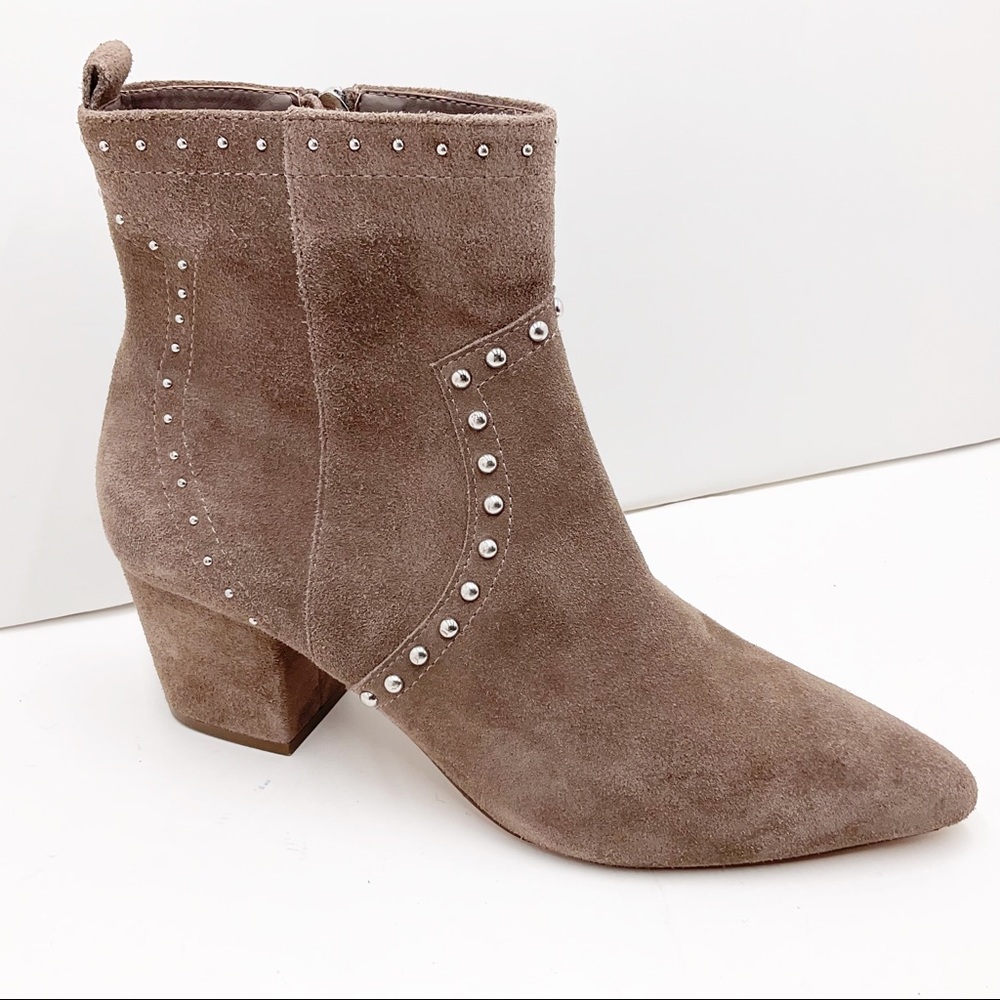 {Parfois} Suede Studded Ankle Boots